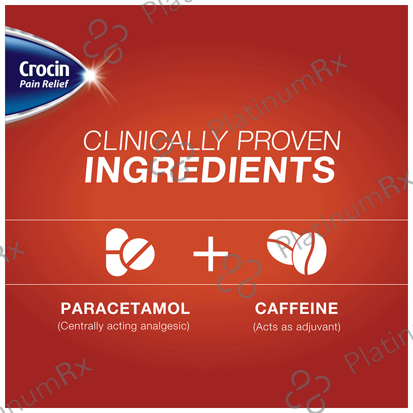 Crocin Pain Relief 50/650mg Tablet 15s
