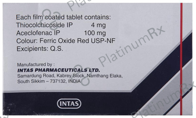 Hifenac TH 100/4mg Tablet 10s