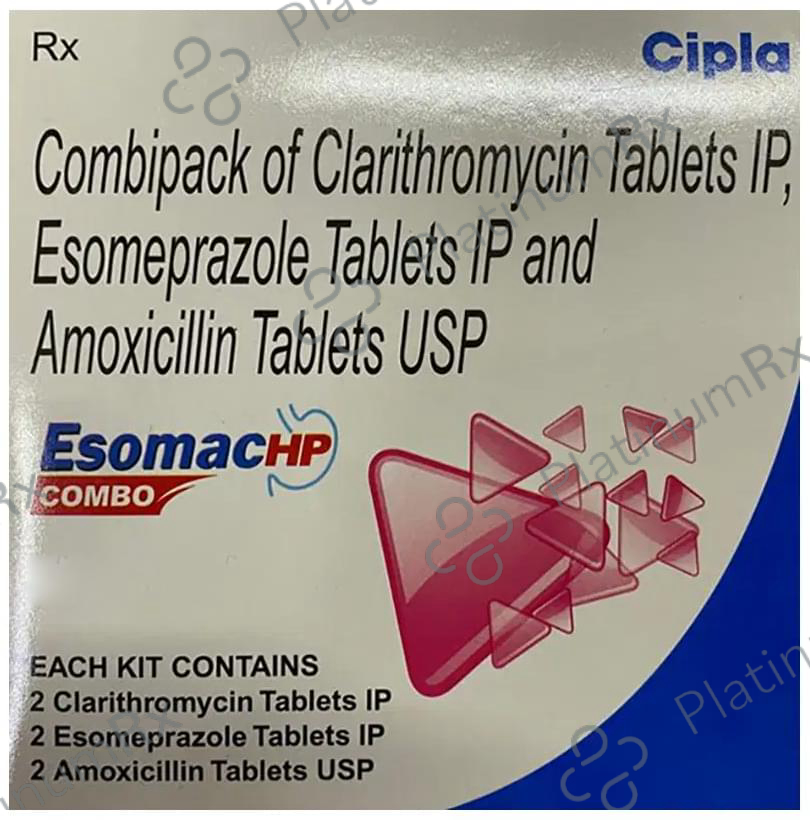Esomac HP Combo 1000/500/40mg Tablet 6s