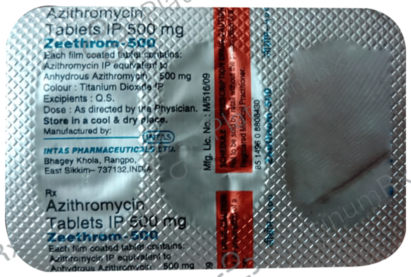 Zeethrom 500mg Tablet 3s