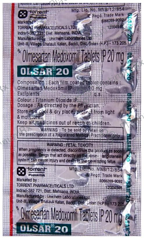 Olsar 20 Tablet