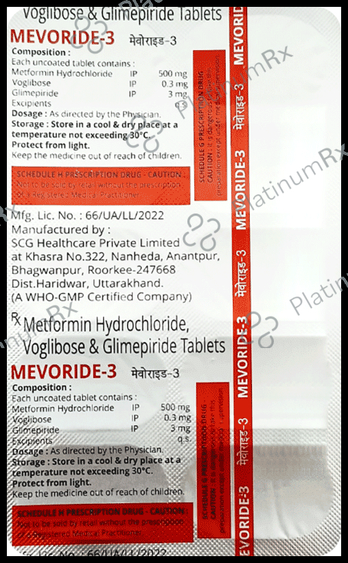 Mevoride 3 Tablet