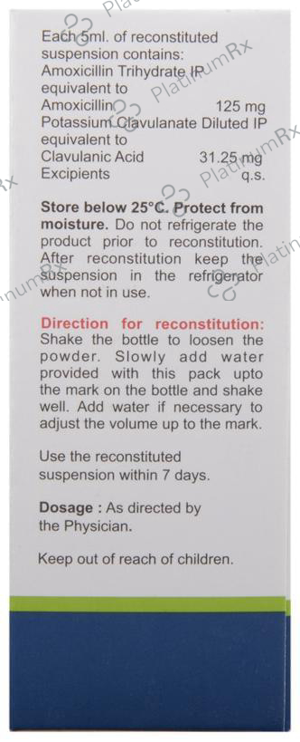Clavam 125/31.25mg Dry Syrup 30ml