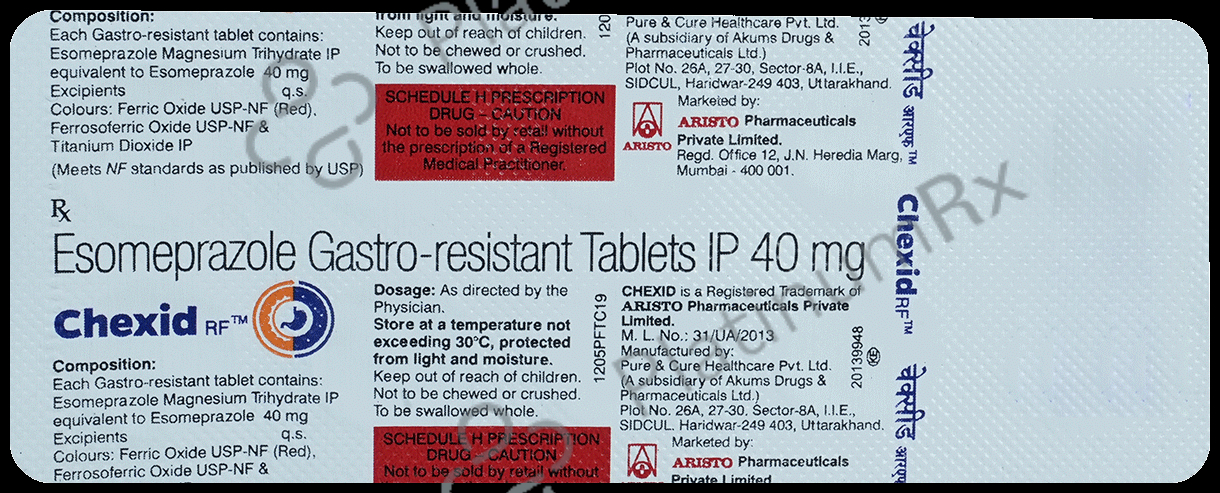 Chexid RF 40mg Tablet 10s