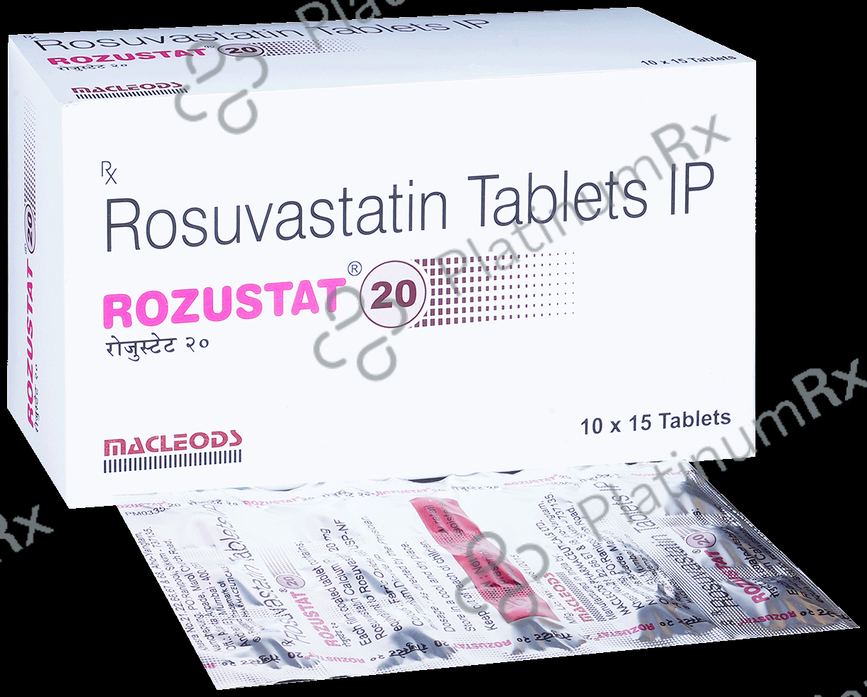 Rozustat 20mg Tablet 15s