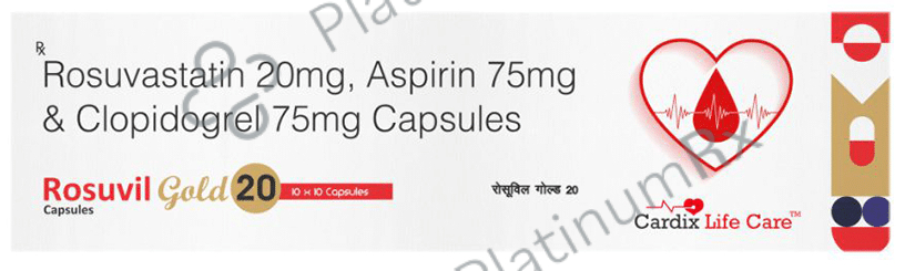 Rosuvil Gold 75mg/20mg/75mg Capsule