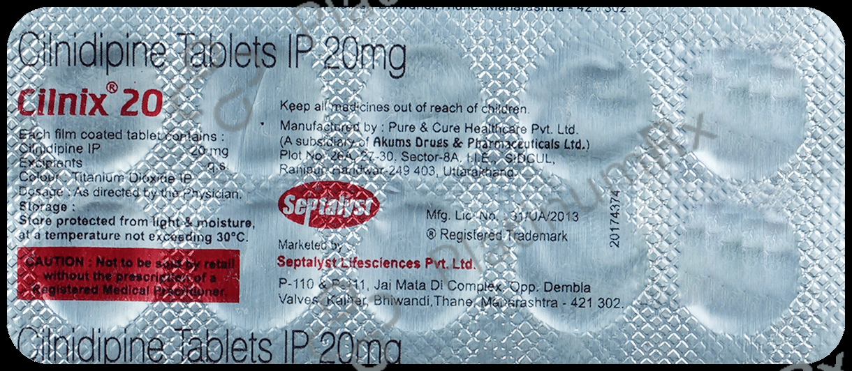 Cilnix 20mg Tablet
