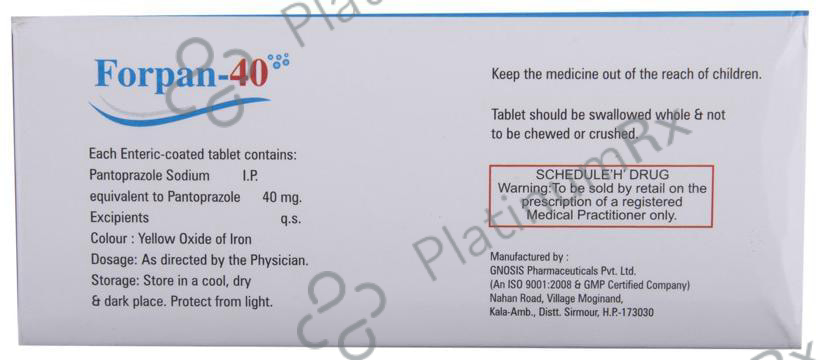 Forpan 40 Tablet 10 tablets