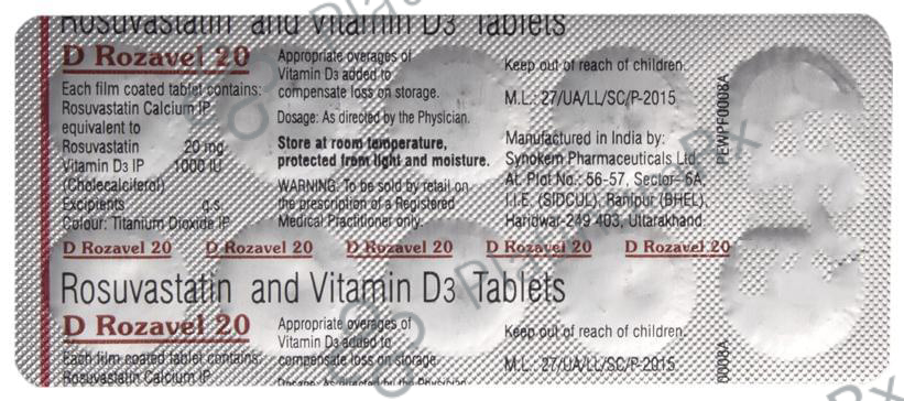 D Rozavel 20 Tablet