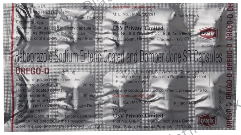 Drego D 30/20mg Capsule SR 10s
