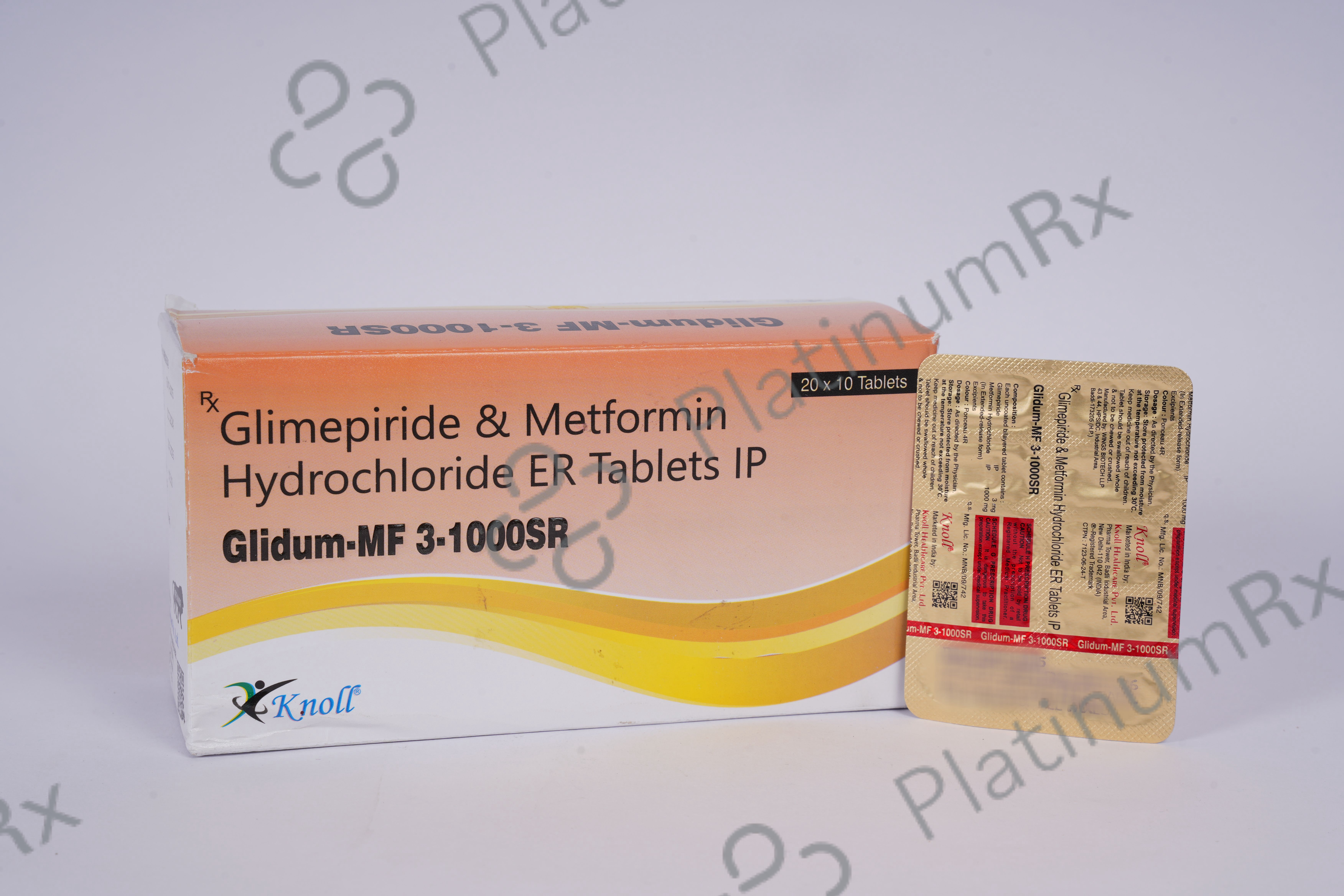 Glidum MF 3/1000mg Tablet SR 10s