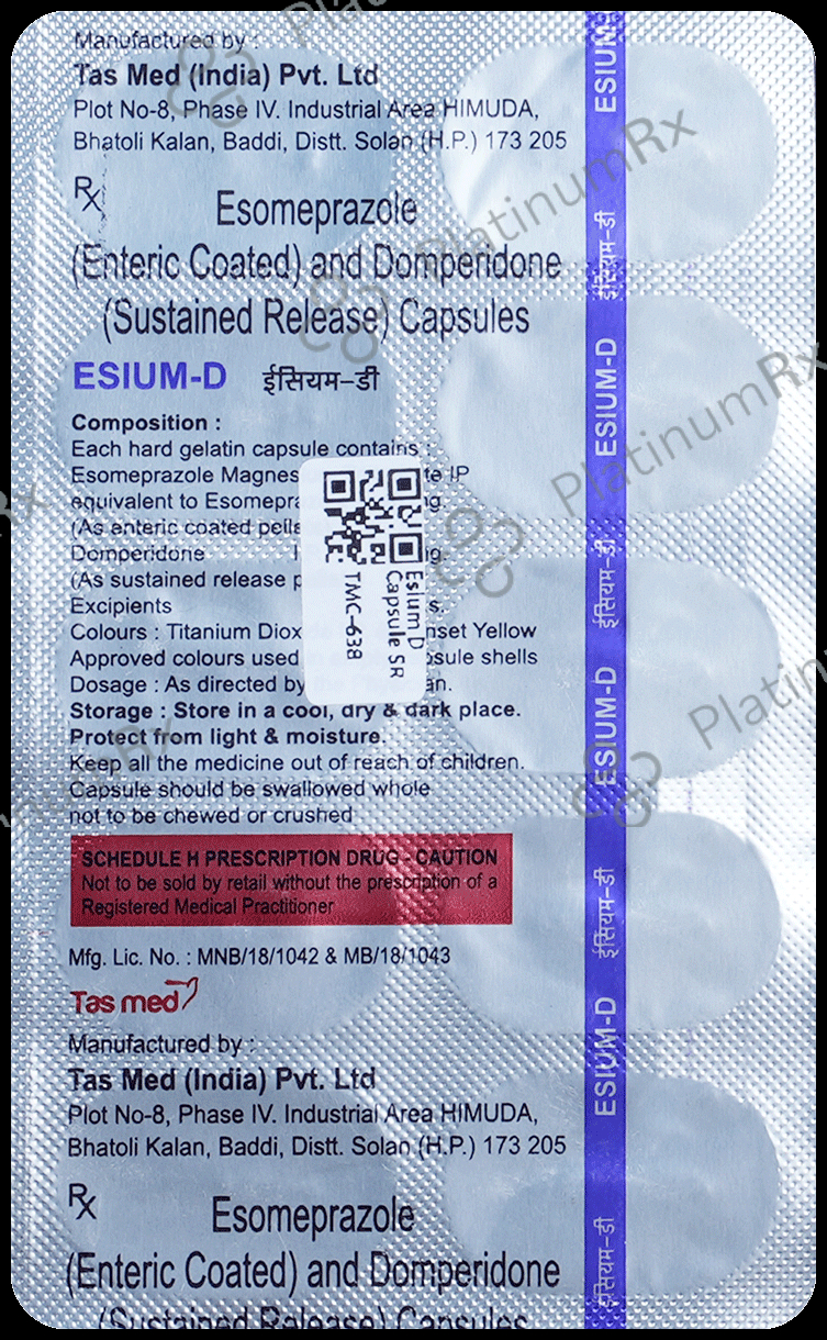 Esium D 30/40mg Capsule SR 10s