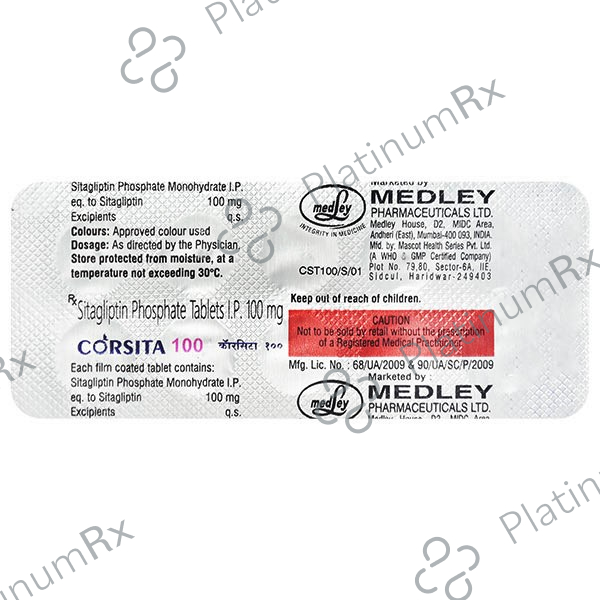 Corsita 100mg Tablet 10s
