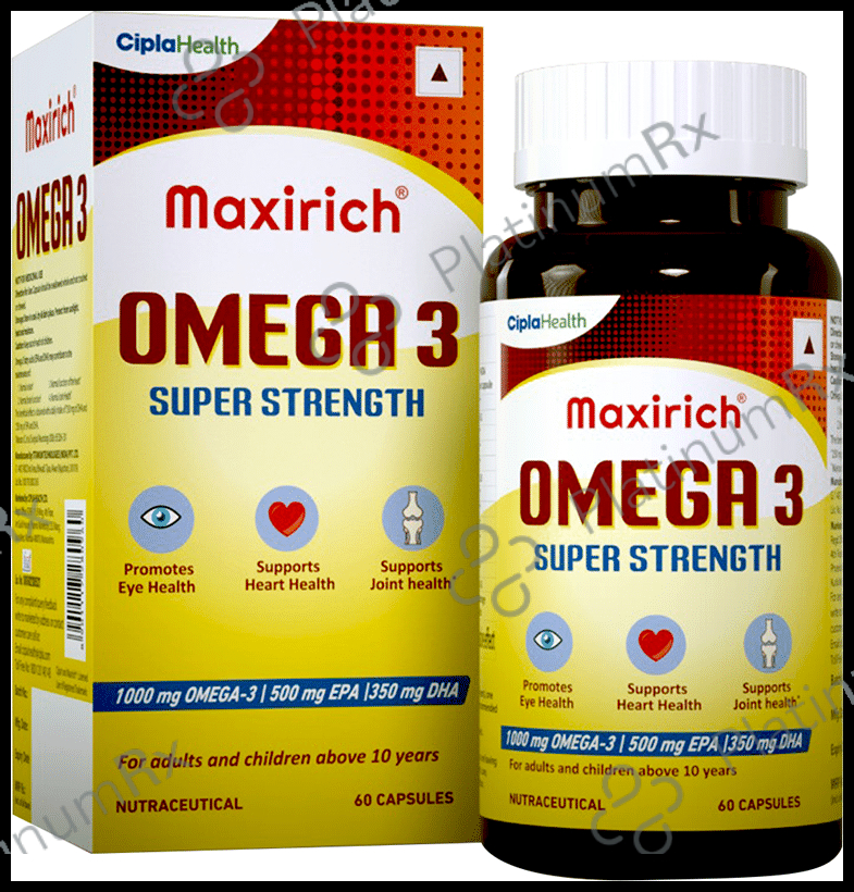Maxrich Omega 3 Daily Strength EPA 180mg - DHA 120mg Capsule