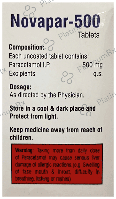 Novapar 500 Tablet