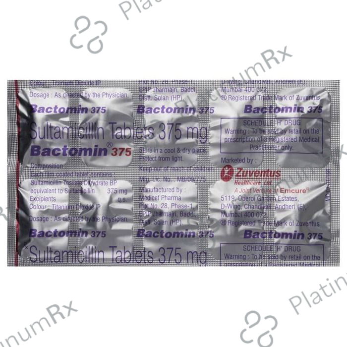 Bactomin 375mg Tablet 10s