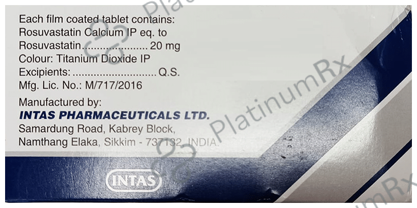 Lipitas 20mg Tablet 15s