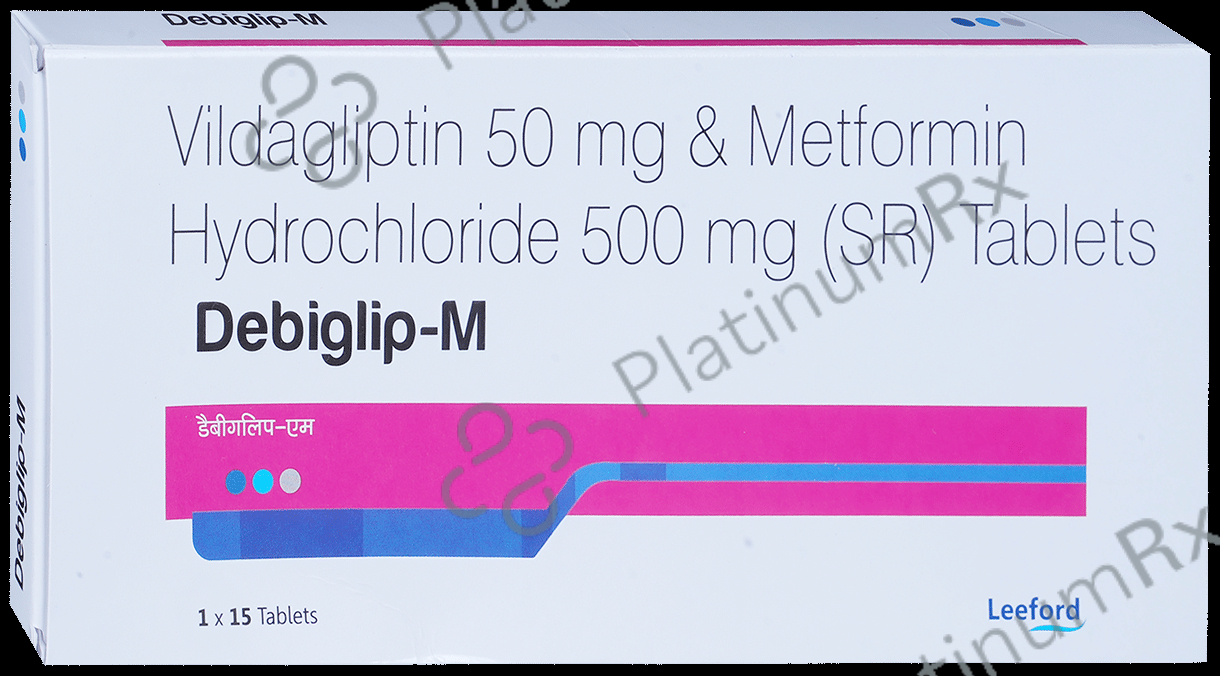 Debiglip M 500/50mg Tab SR 15s