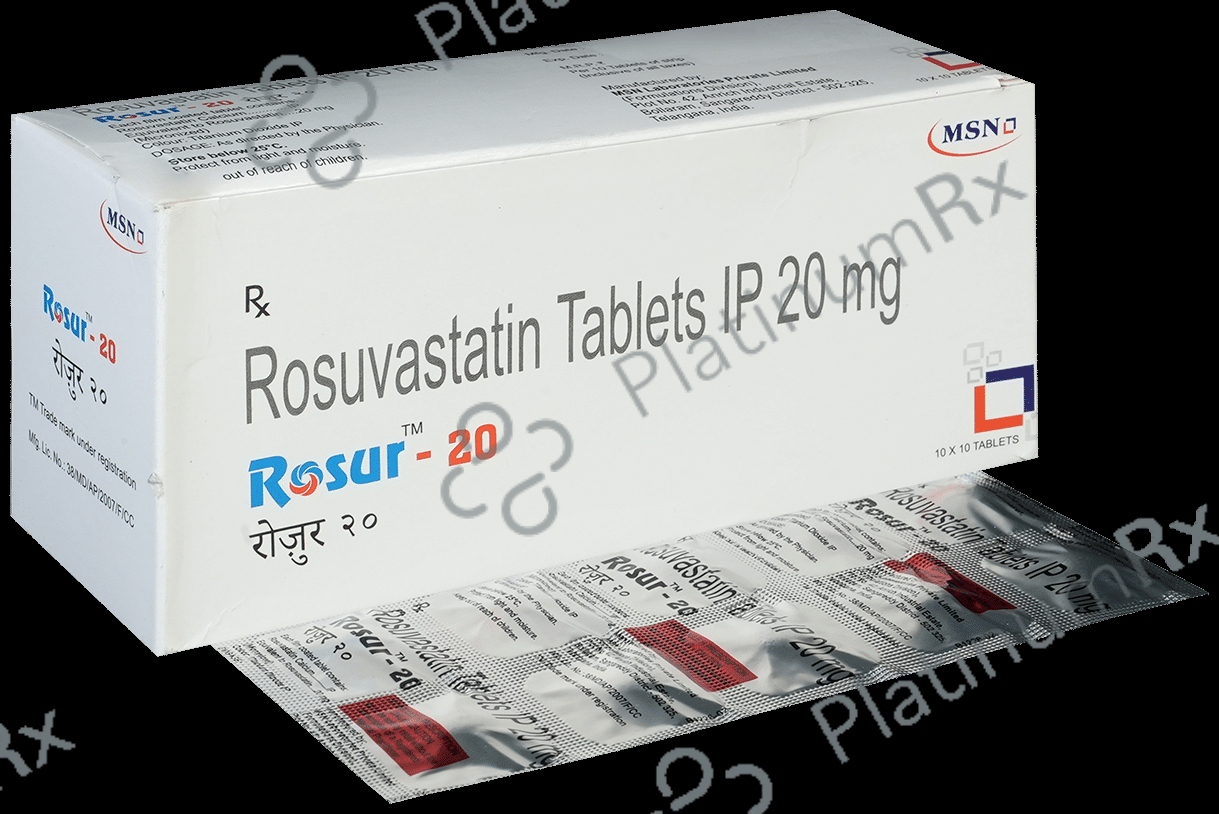 Rosur 20mg Tablet 10s