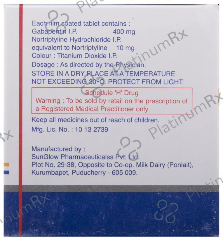 Gabator NT 400/10mg Tablet 10s