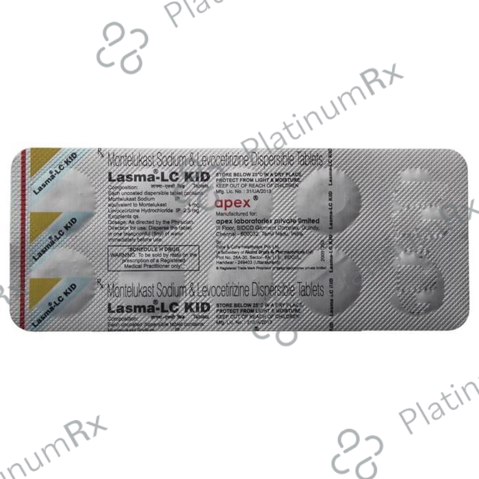 Lasma LC Kid 2.5/4mg Tablet 10s
