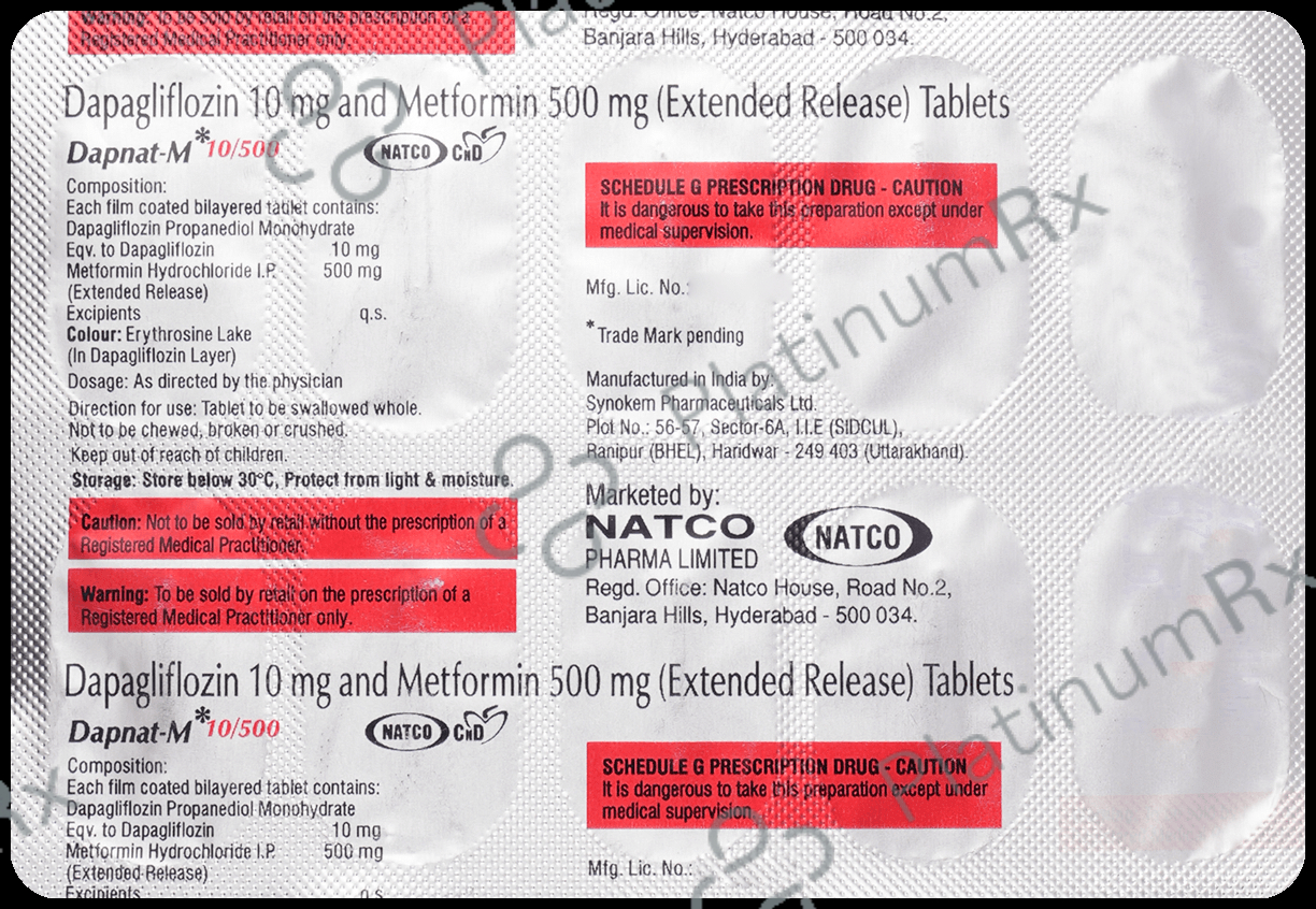 Dapnat-M 10/500 Tablet ER