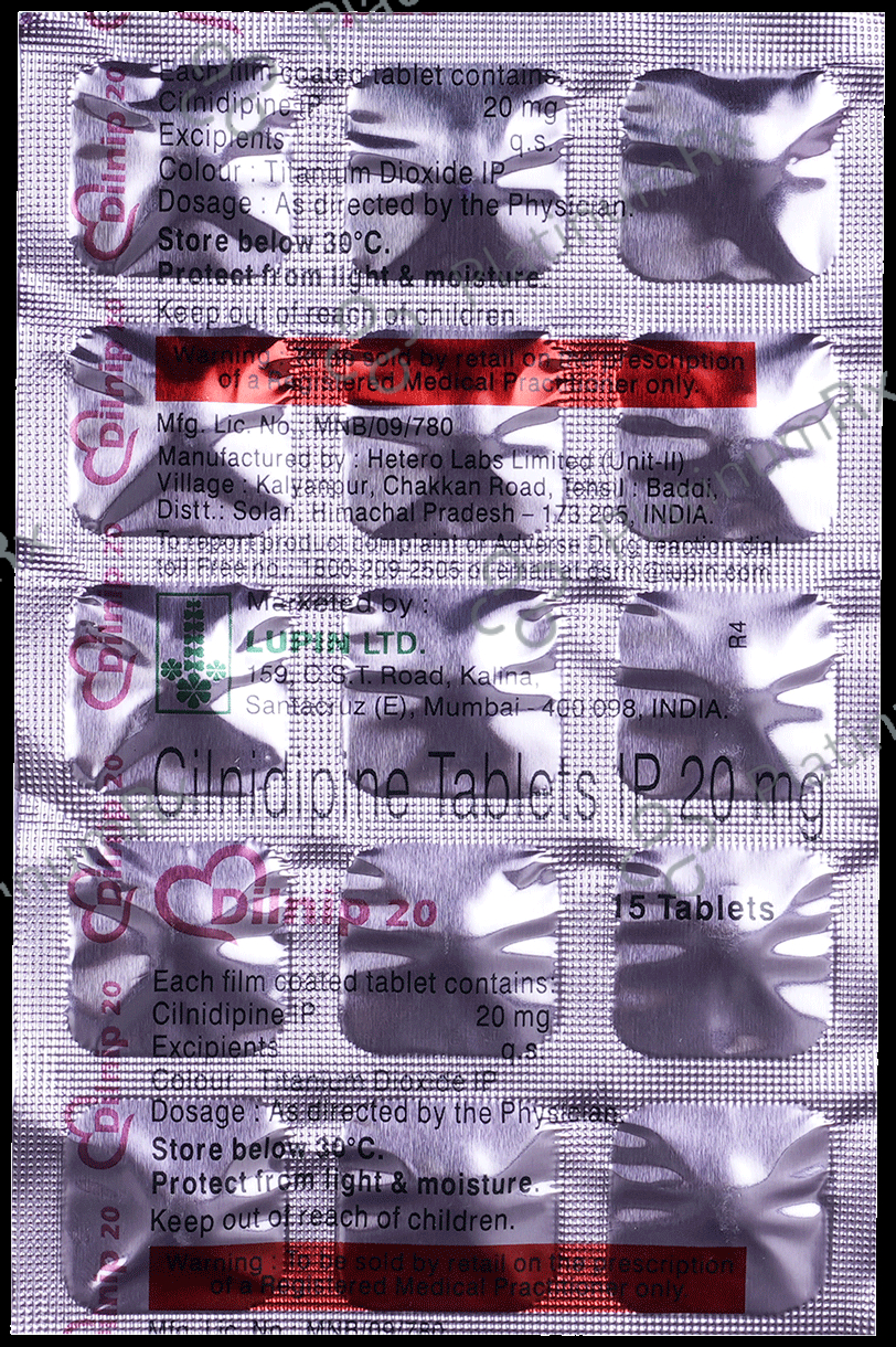 Dilnip 20mg Tablet 15s