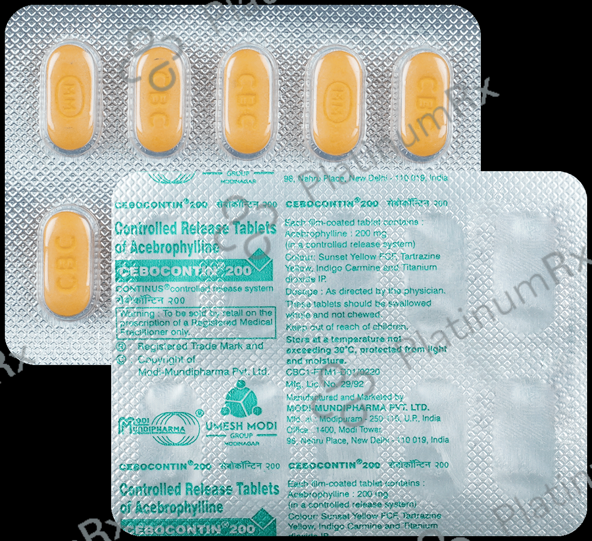 Cebocontin 200mg Tablet CR 10s