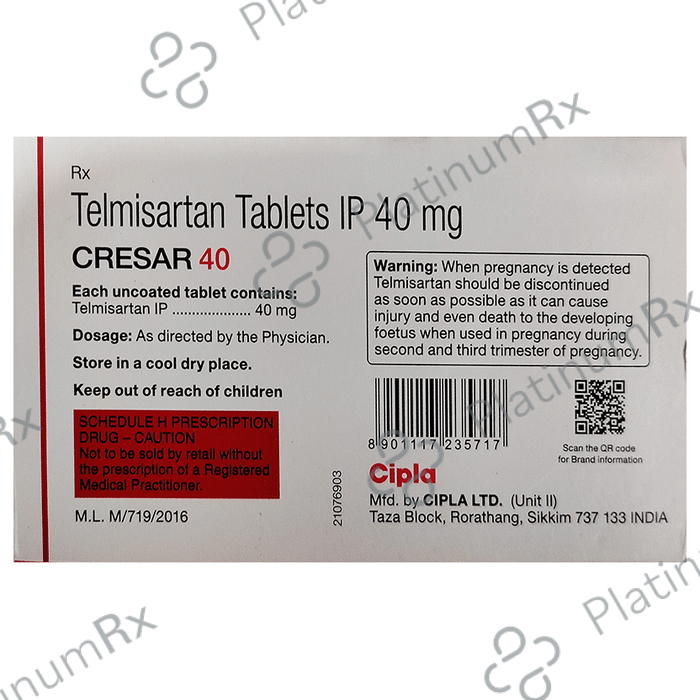 Cresar 40mg Tablet 15s