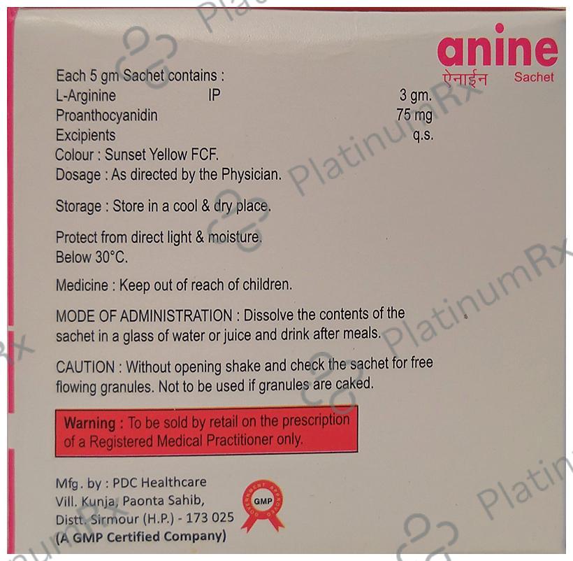 Anine Sachet Orange Sugar Free