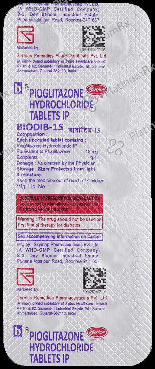 Biodib 15mg Tablet 10s