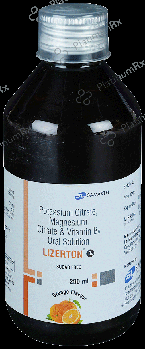 Lizerton B6 Oral Solution Orange Sugar Free