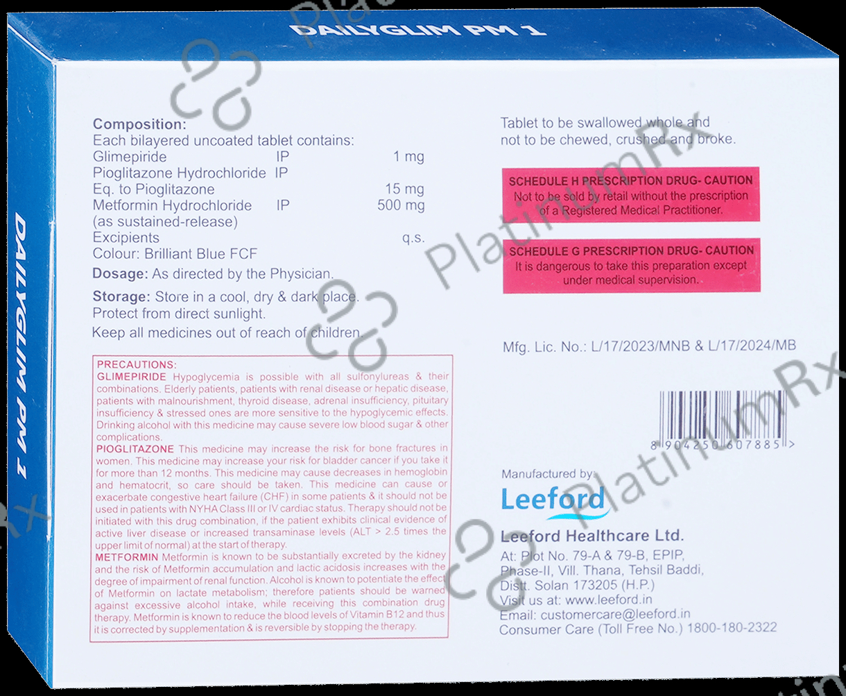 Dailyglim PM 1 Tablet SR
