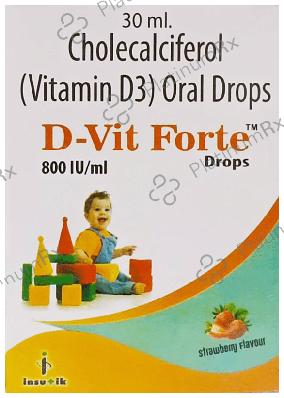 D-Vit Forte Oral Drops Strawberry