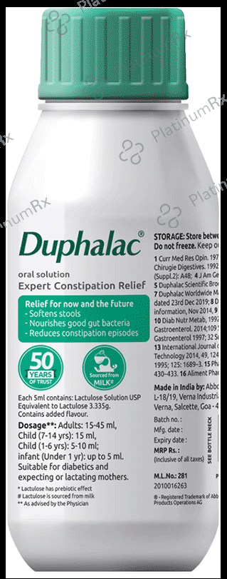 Duphalac 10mg Oral Solution Lemon 150ml