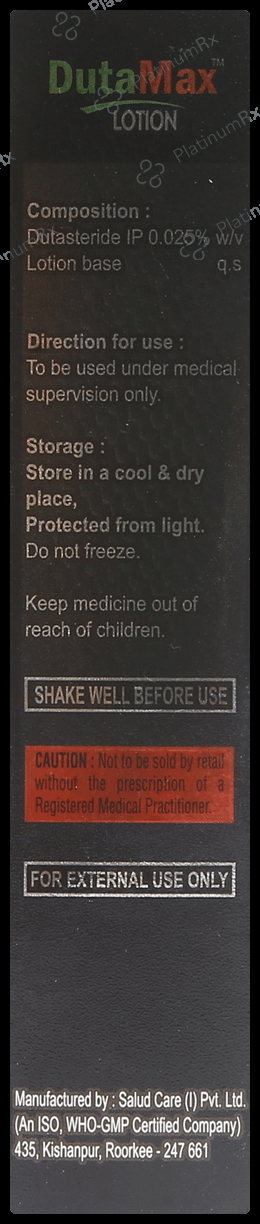 Dutamax 0.025% Lotion 60ml