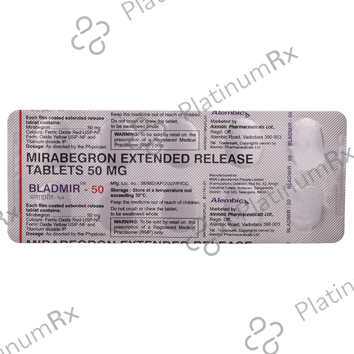 Bladmir 50mg Tablet 10s