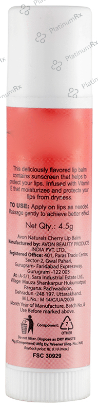 Avon Naturals Cherry Lip Balm