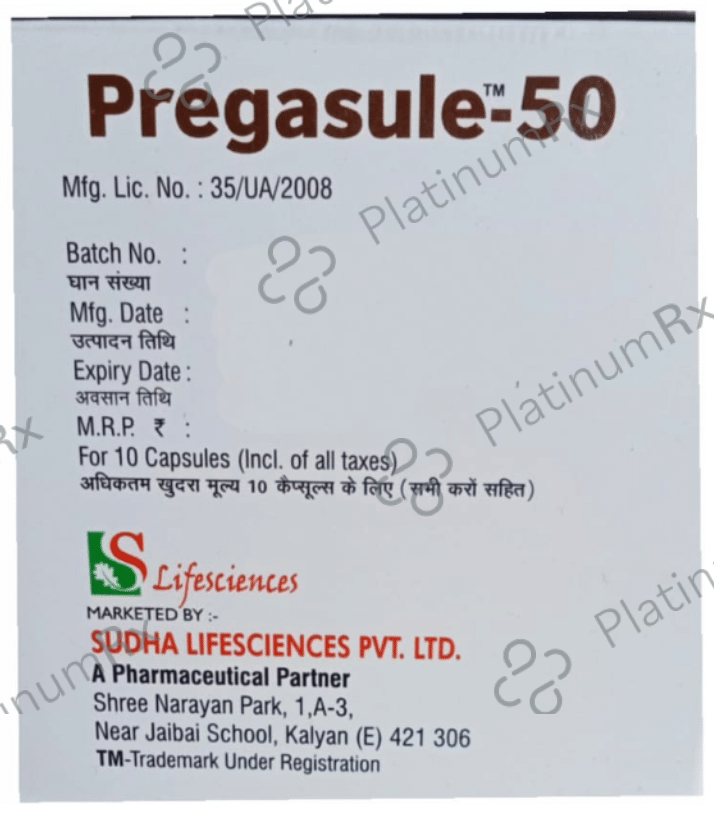 Pregasule 50 Capsule