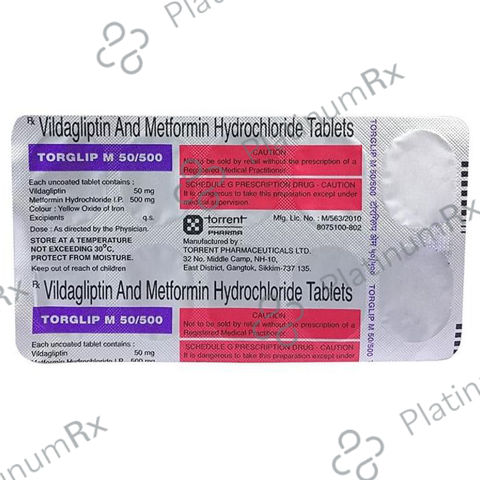 Torglip M 50/500mg Tablet 10s