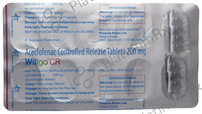 Willgo CR 200mg Tablet 10s