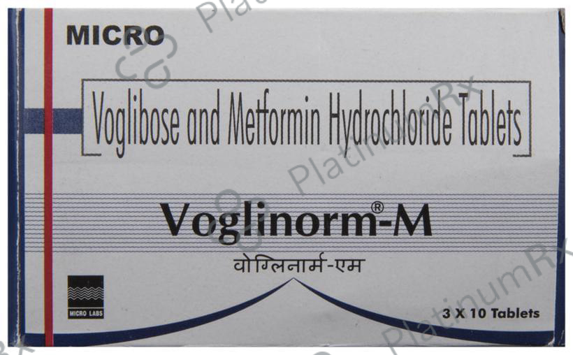 Voglinorm M 500/0.2mg Tablet 10s