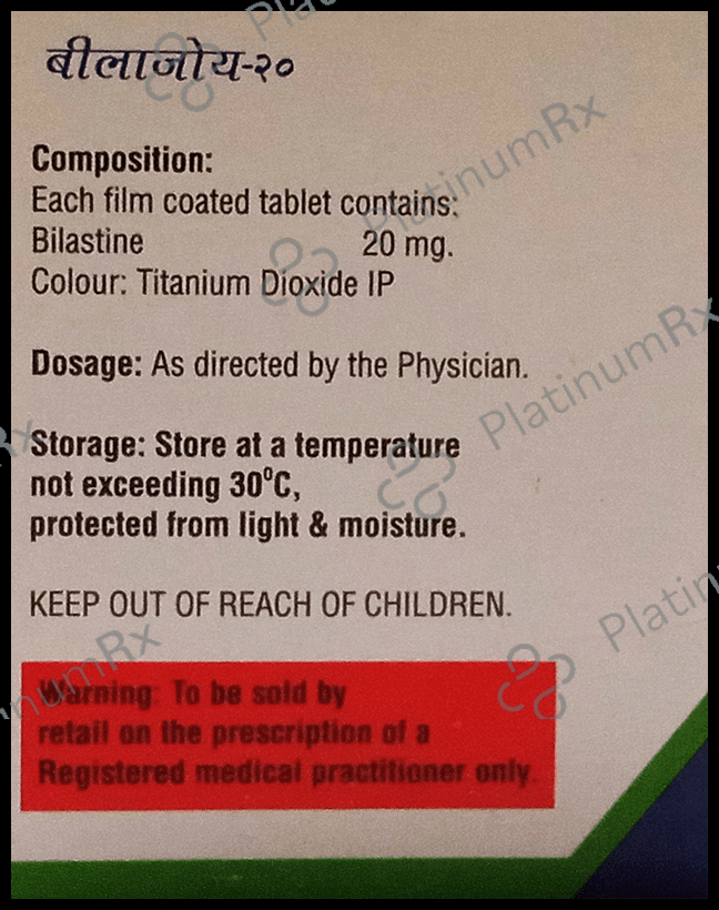 Bilajoy 20 Tablet