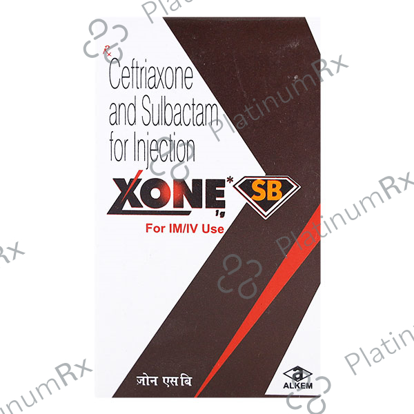 Xone SB 1000/500mg Injection 1s