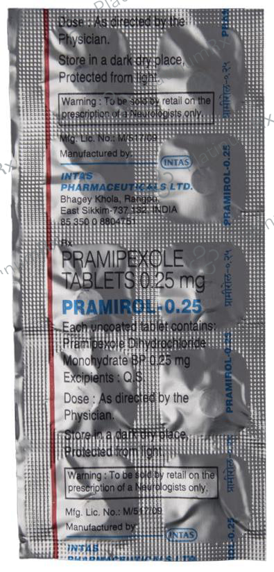 Pramirol 0.25mg Tablet 10s