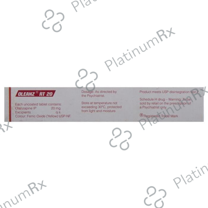 Oleanz RT 20mg Tablet DT 10s
