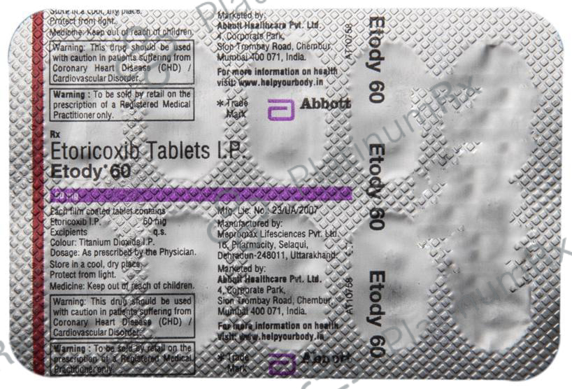 Etody 60mg Tablet 10s
