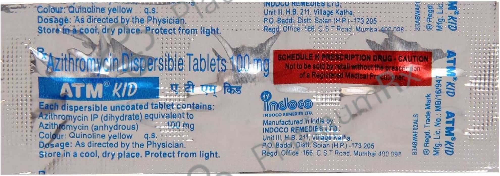 Atm Kid 100mg Tablet 3s