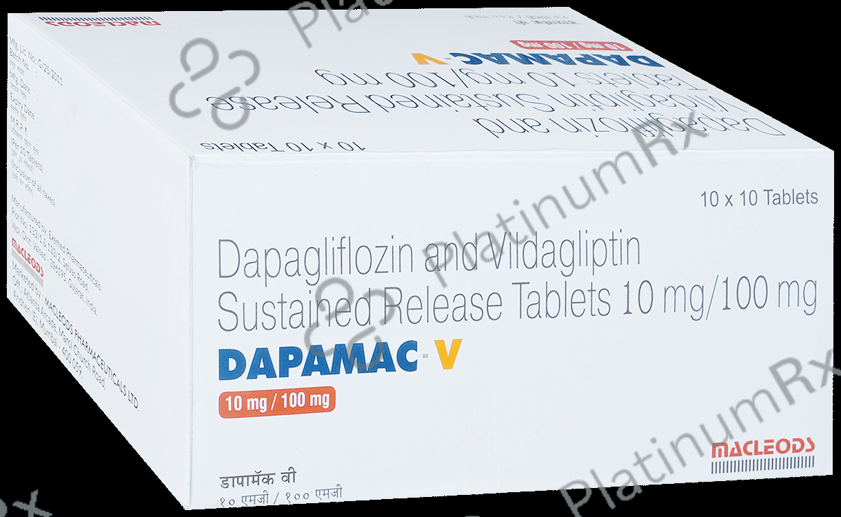 Dapamac V 10/100mg Tablet SR 10s