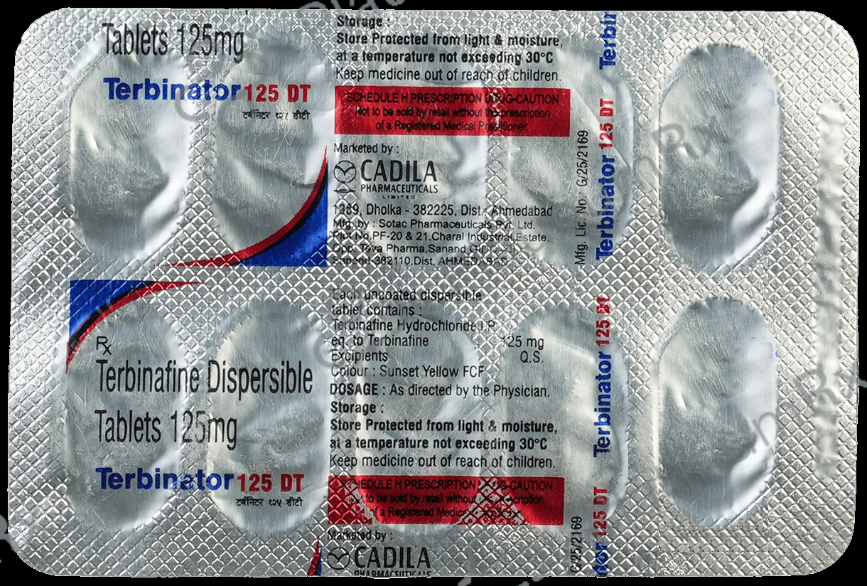 Terbinator 125mg Tablet 10 Tablet